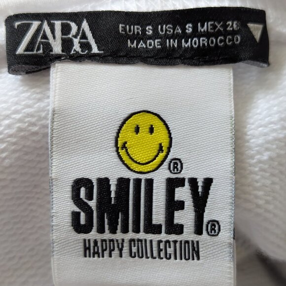 Zara x Smiley Limited Edition Smiley Hooded Sweatshirt S - Picture 14 of 16